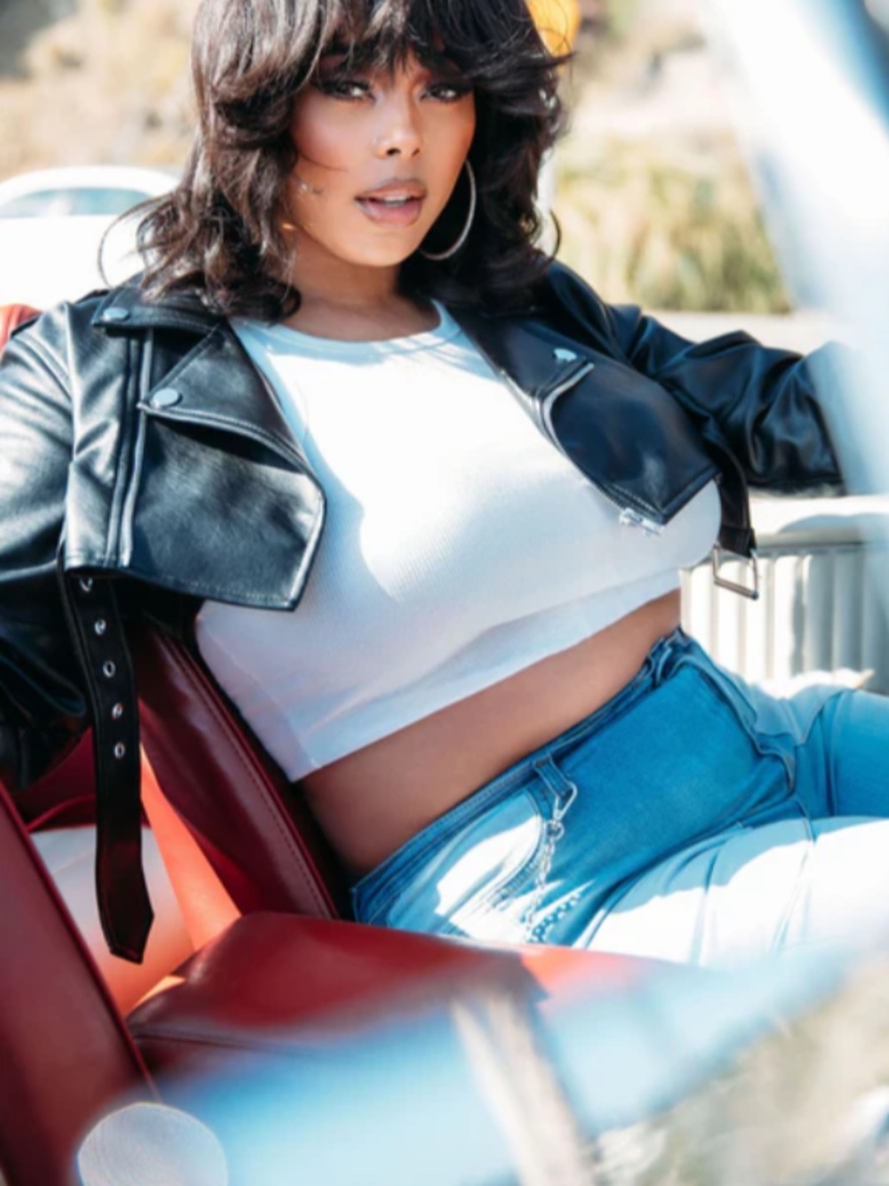 Moto Style Cropped Jacket